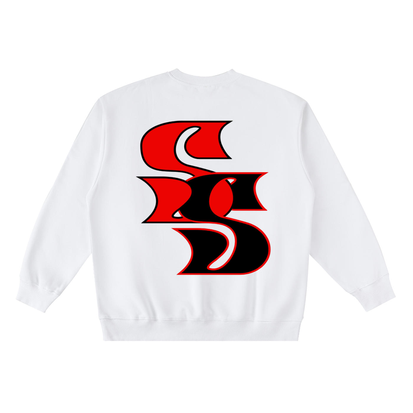 Oversized Crewneck Taped Sweatshirt