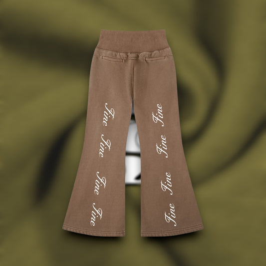 AFAYA Fine All Over Flared Fleece Pants