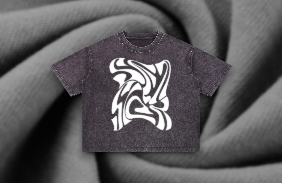 Blurry SeaSick Mineral Oversized Boxy T-Shirt