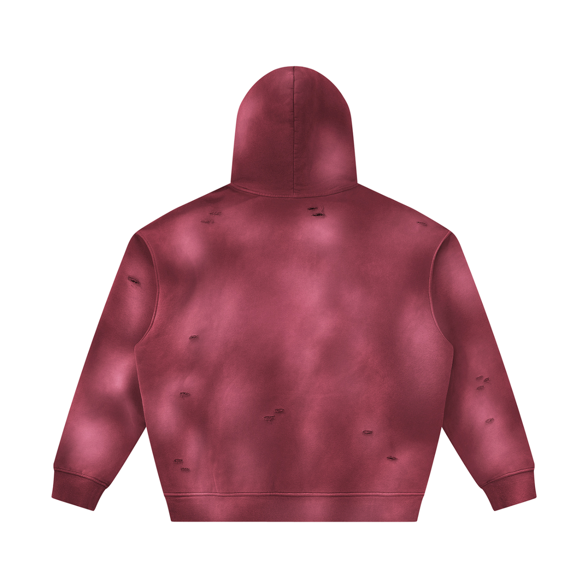 Foliage Sunfade Frayed Fleece Hoodie