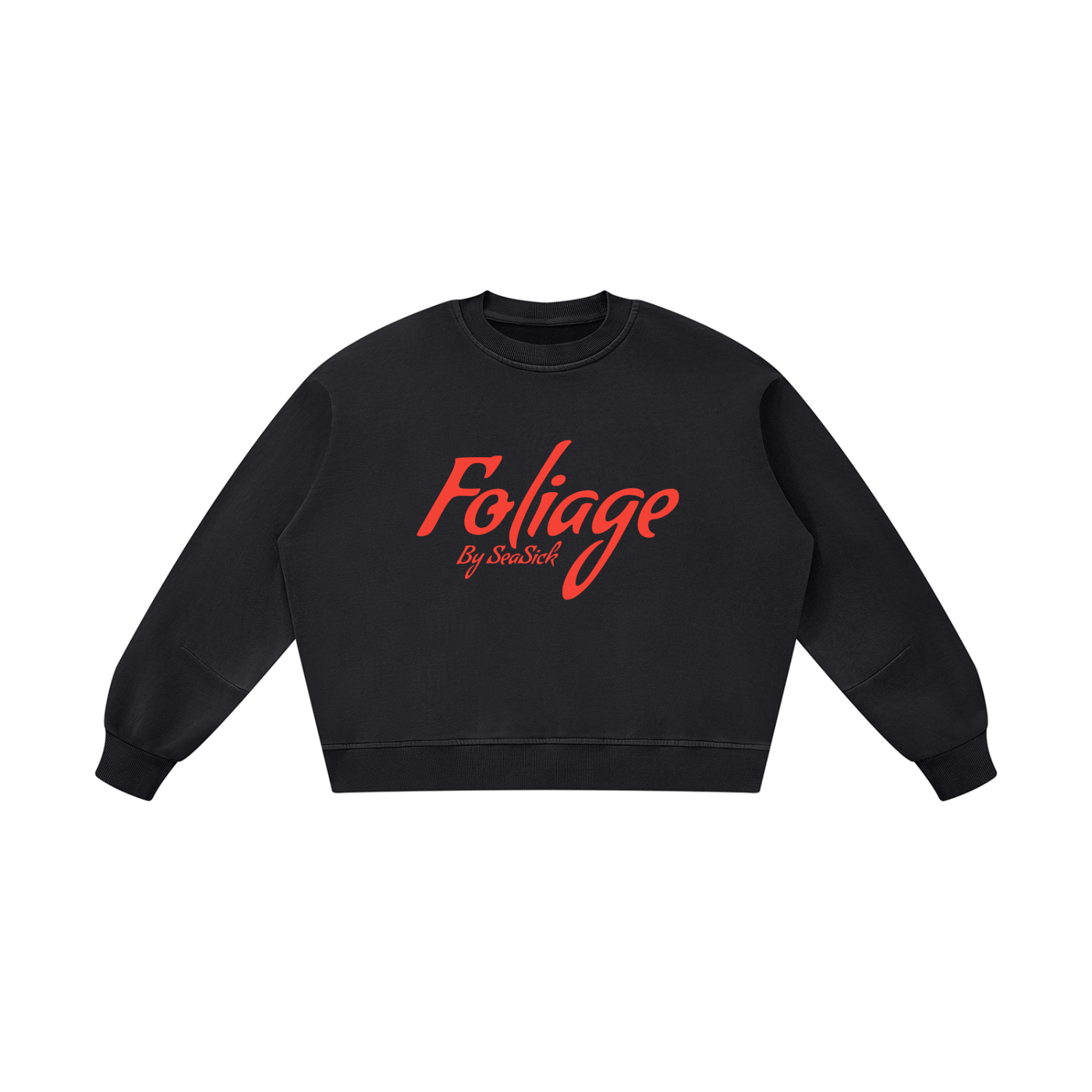 Foliage Boxy Vintage Cotton Sweatshirt
