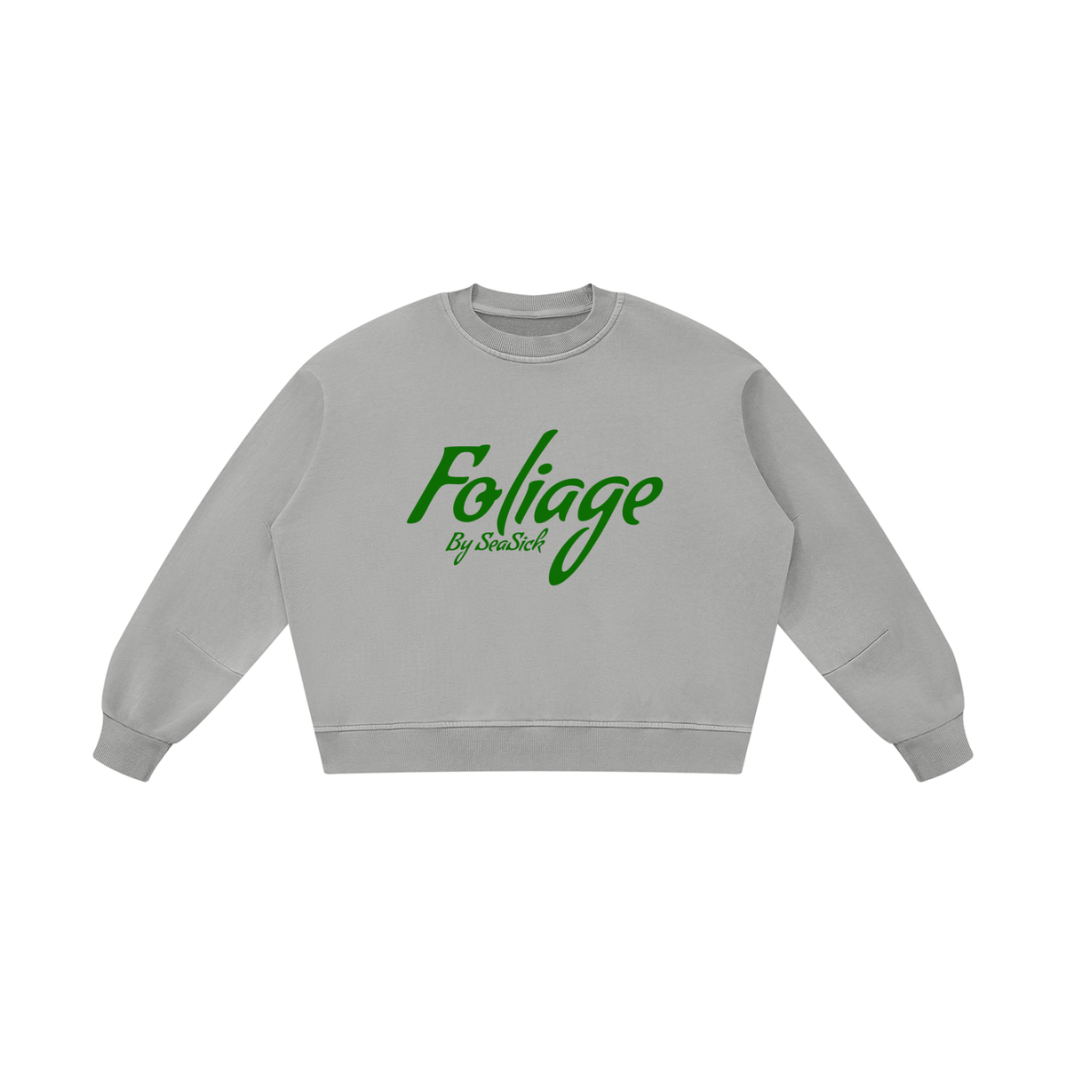 Foliage Boxy Cotton Sweatshirt