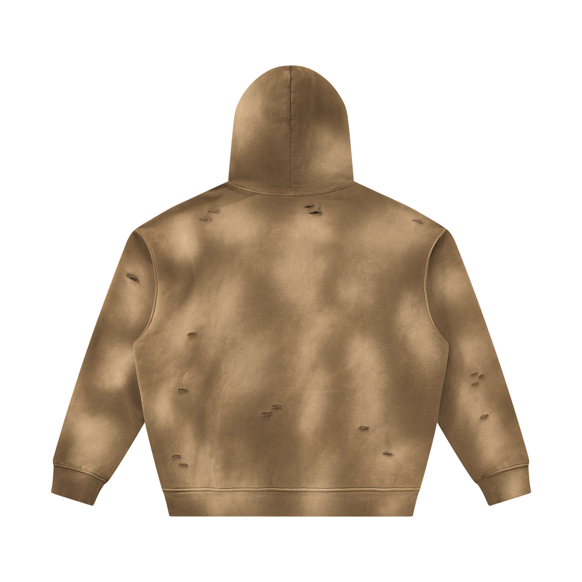 Foliage Sunfade Frayed Fleece Hoodie