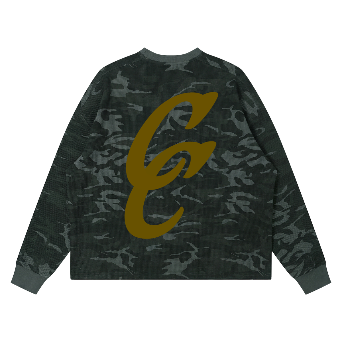 Foliage Waffle Boxy Long Sleeve