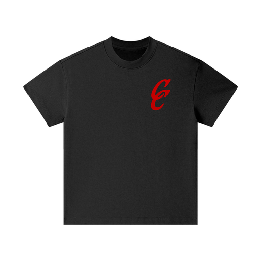 Foliage Pure Cotton Black Kids T-Shirt