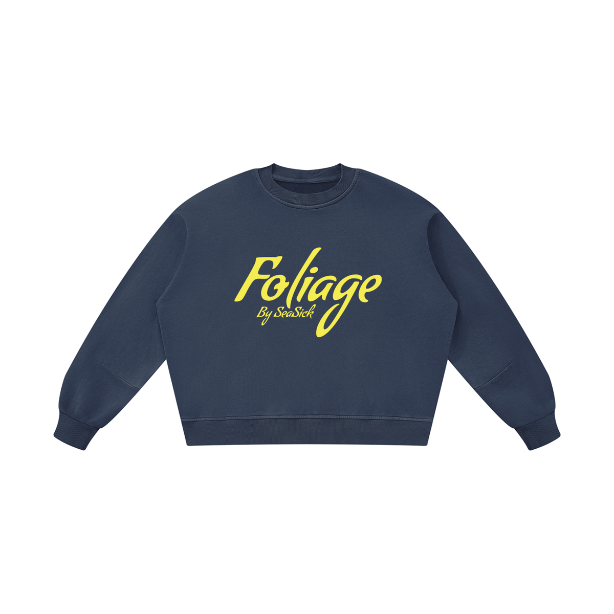 Foliage Boxy Vintage Cotton Sweatshirt