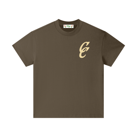 Foliage Pure Cotton Brown Kids T-Shirt