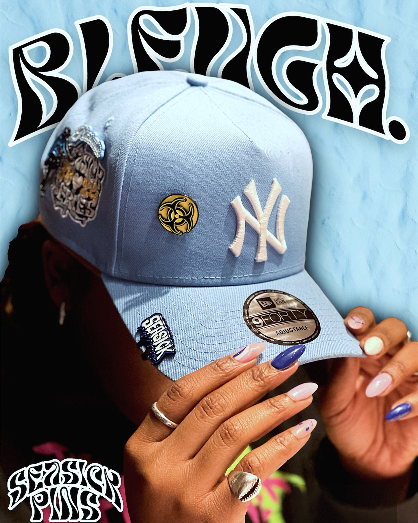 SEASICK X YANKEES A-FRAME LIGHT BLUE