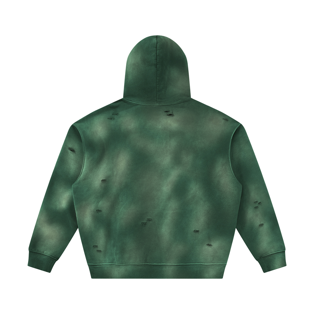 Foliage Sunfade Frayed Fleece Hoodie