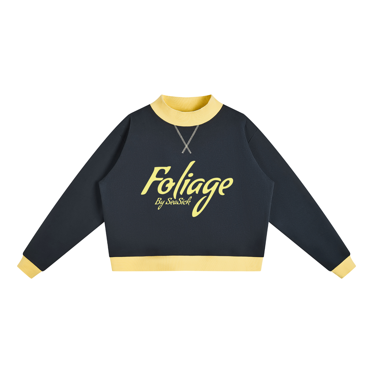 Foliage Mock Neck Sweatshirt