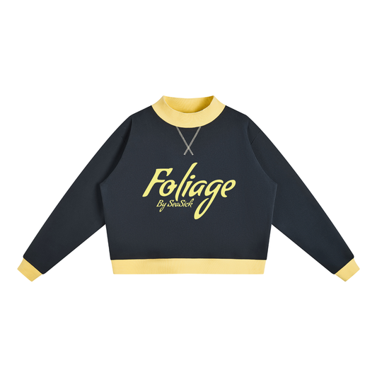 Foliage Mock Neck Sweatshirt