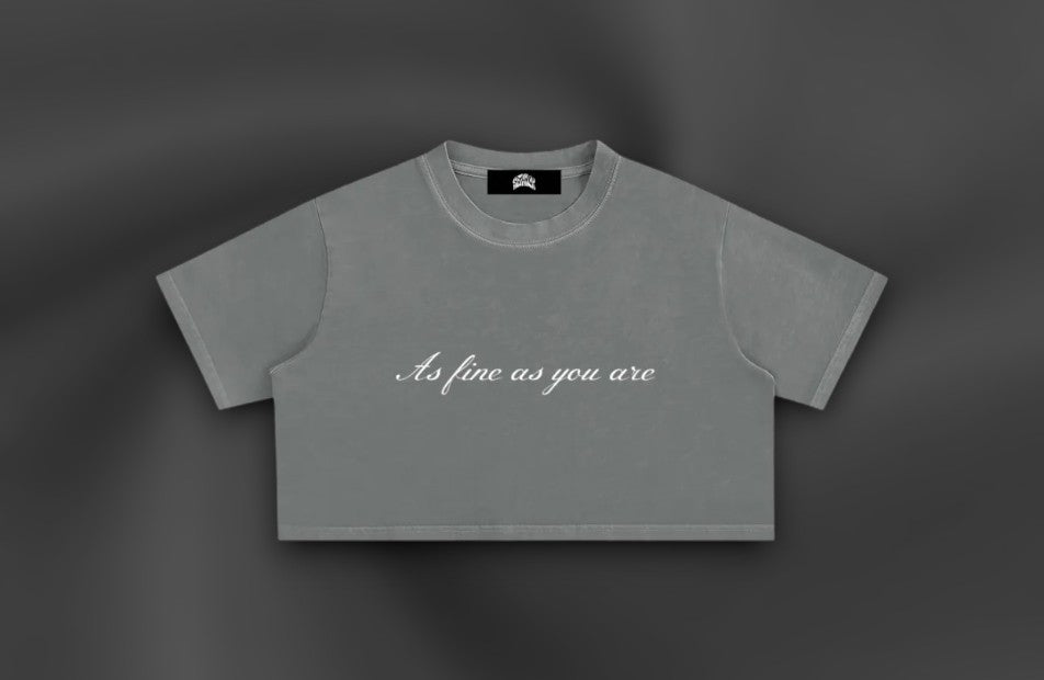 AFAYA Snow Washed Crop Top