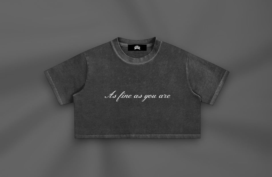 AFAYA Snow Washed Crop Top