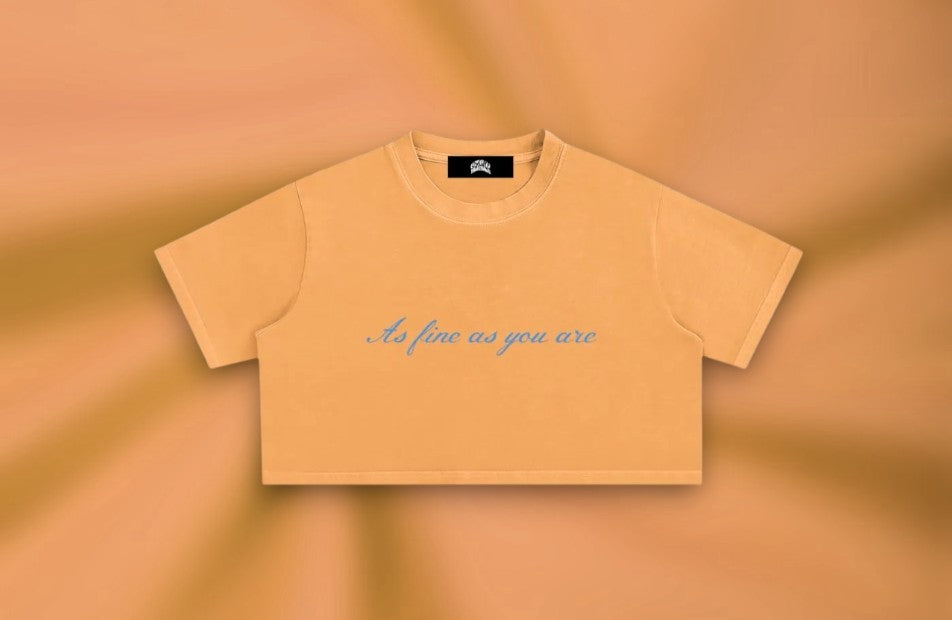 AFAYA Snow Washed Crop Top