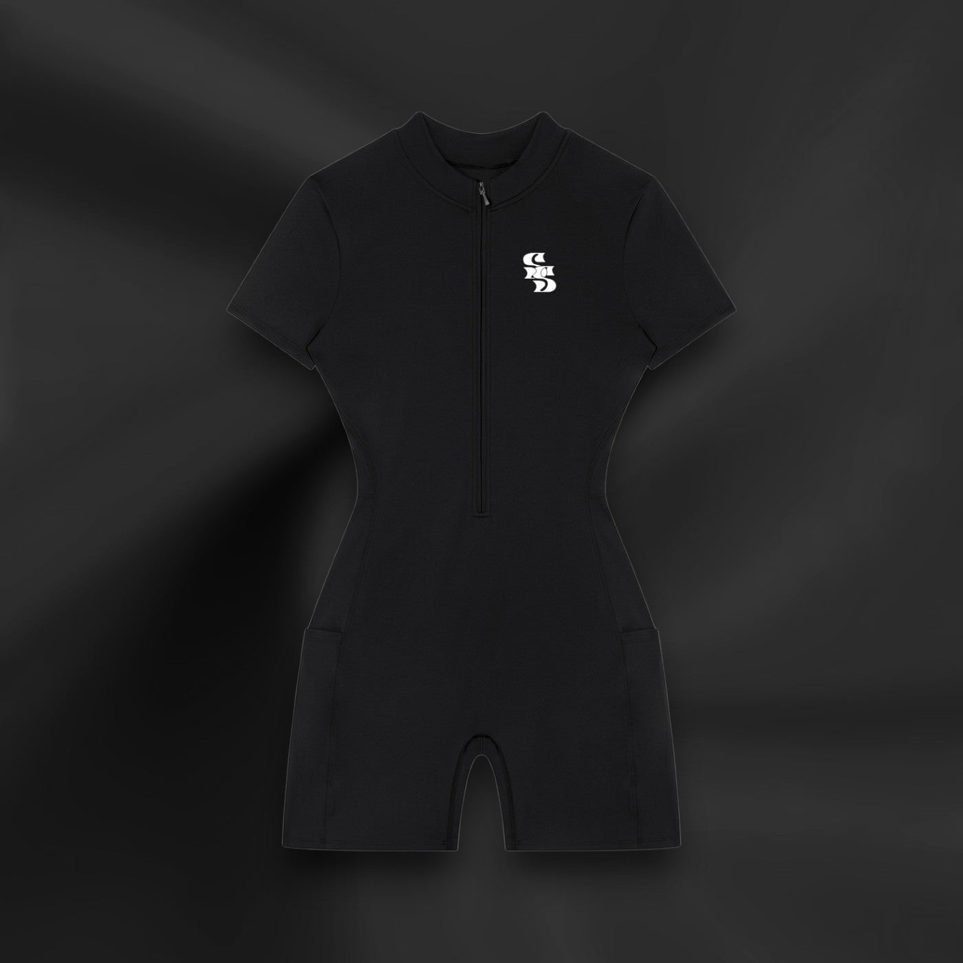 AFAYA Quarter-Zip Short Romper