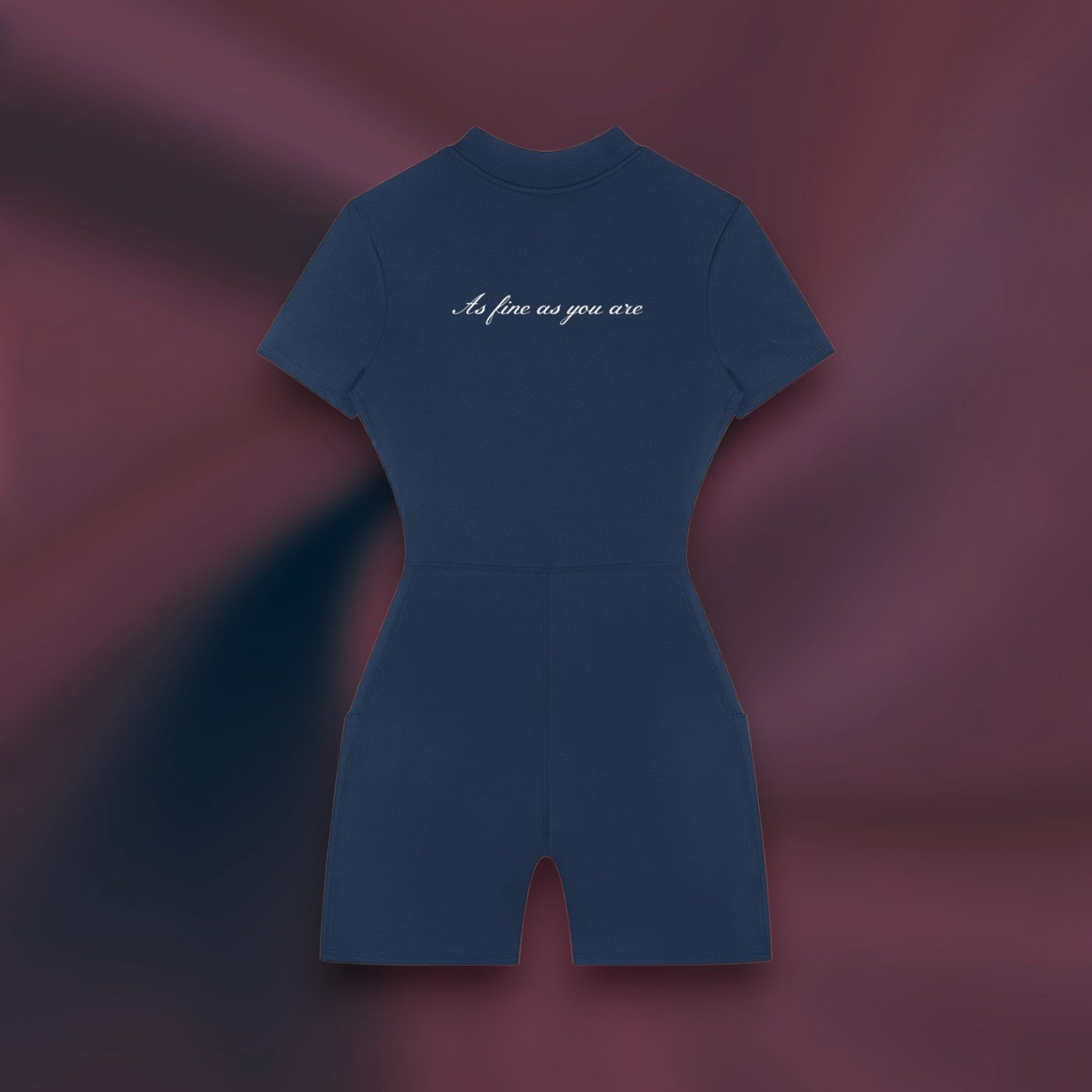 AFAYA Quarter-Zip Short Romper