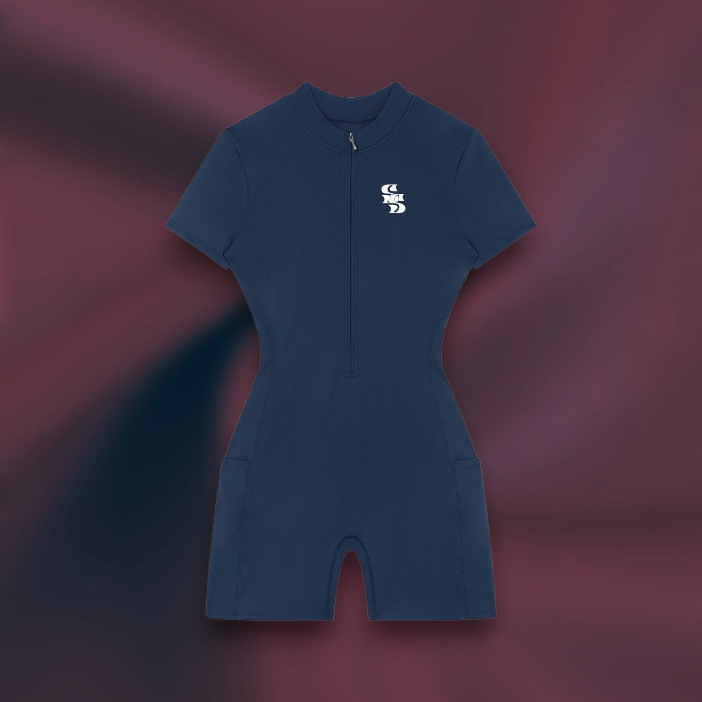AFAYA Quarter-Zip Short Romper