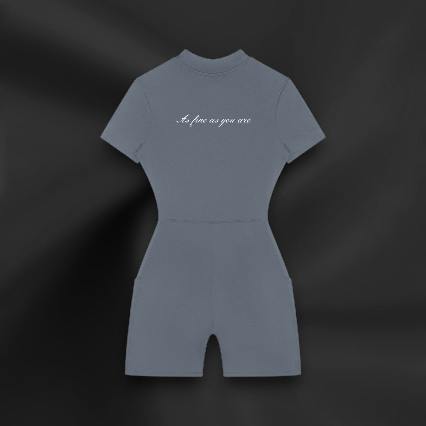 AFAYA Quarter-Zip Short Romper