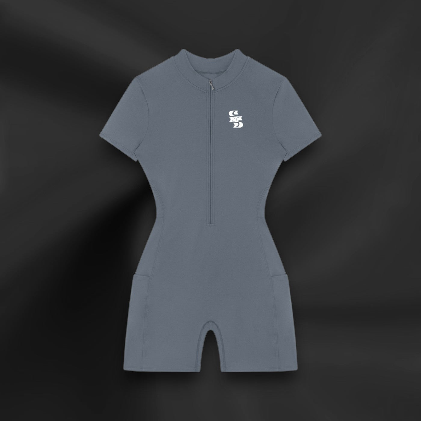 AFAYA Quarter-Zip Short Romper