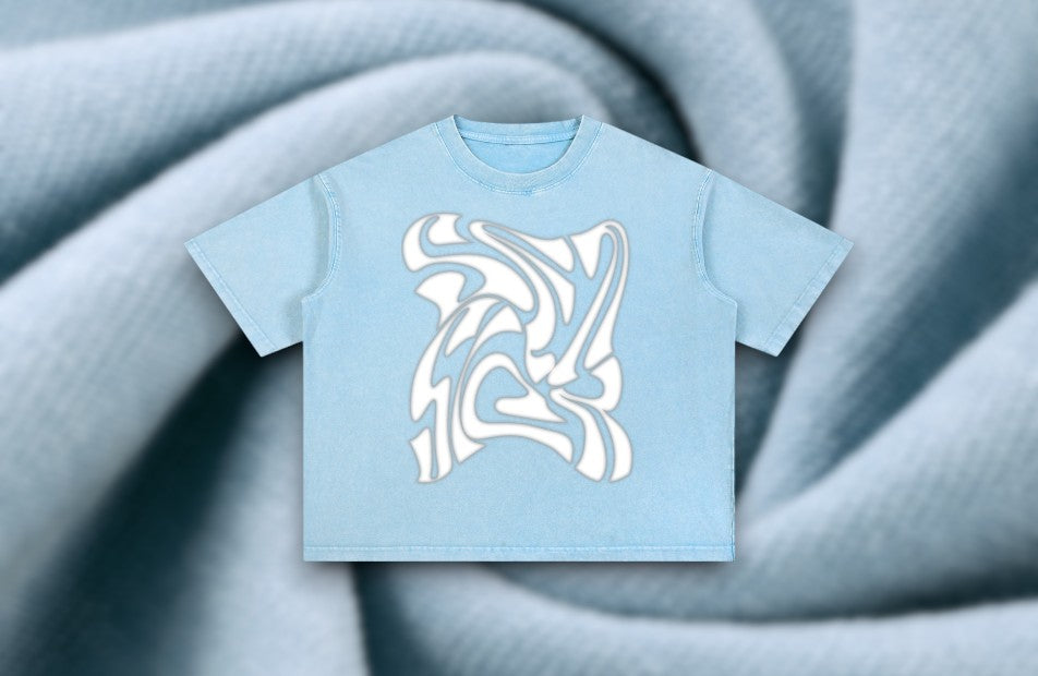 Blurry SeaSick Mineral Oversized Boxy T-Shirt