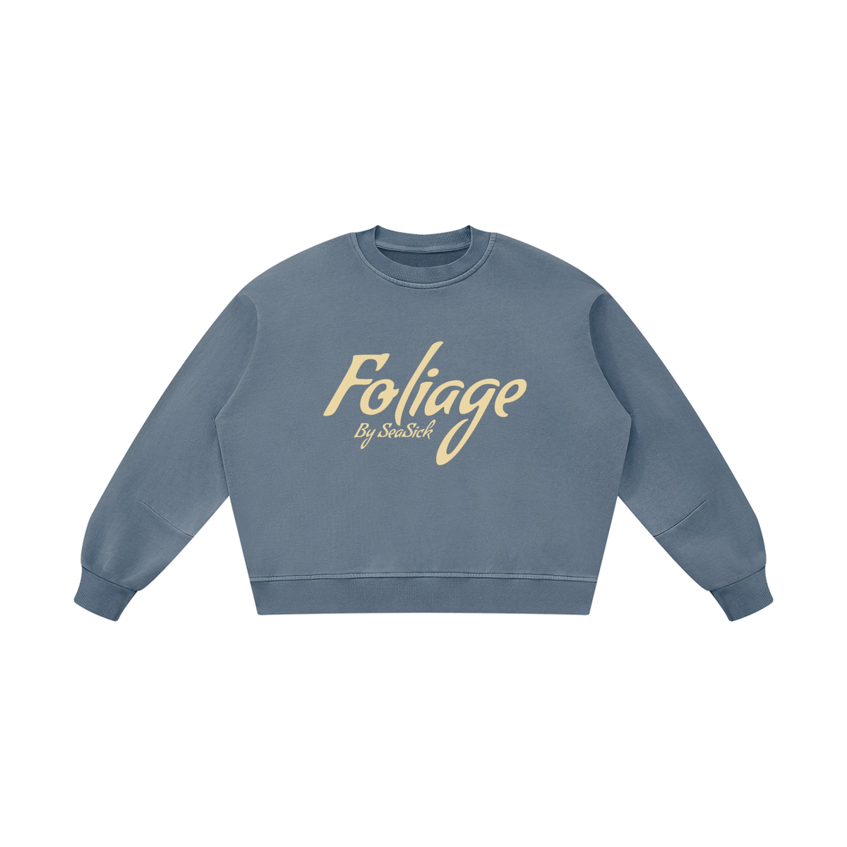Foliage Boxy Vintage Cotton Sweatshirt