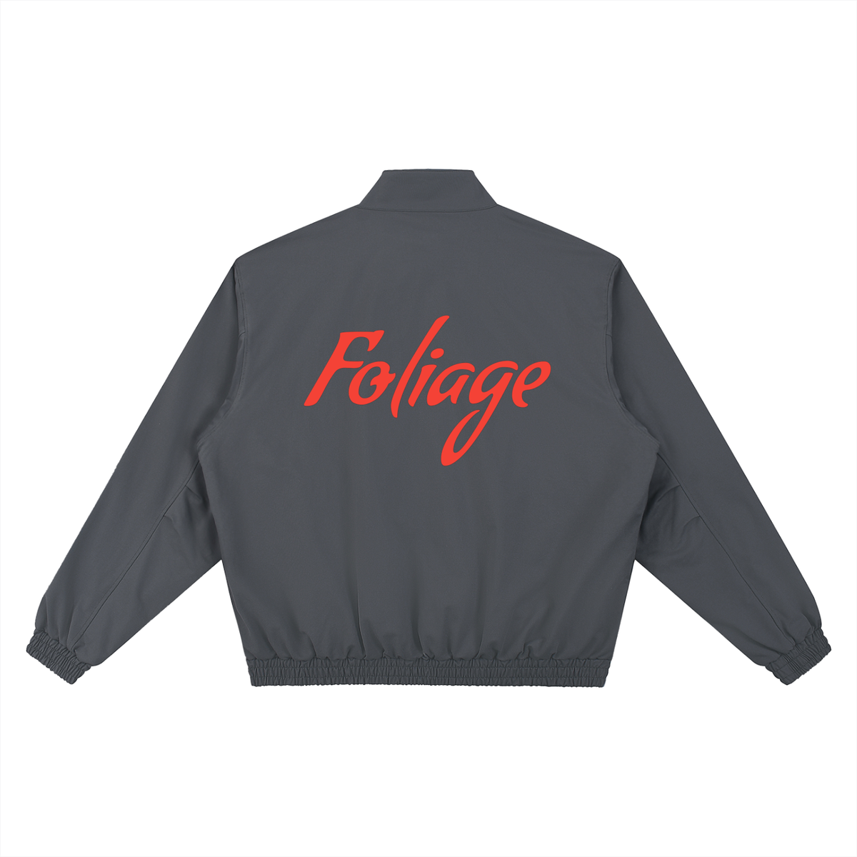 Foliage Stand Collar Bomber Jacket