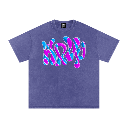 Snow Washed Oversized Cotton T-Shirt
