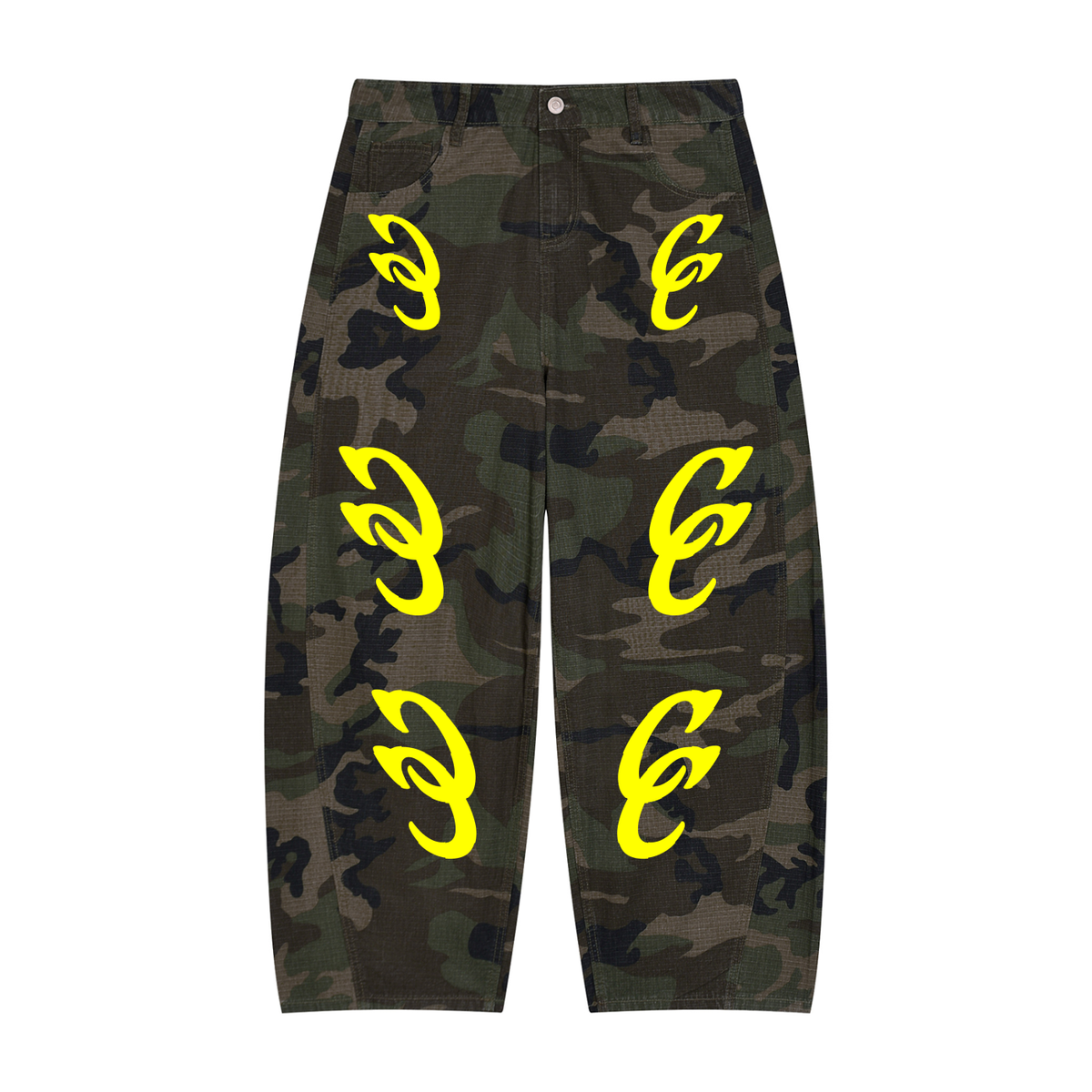 C&C Camo Barrel Leg Cargo Pants