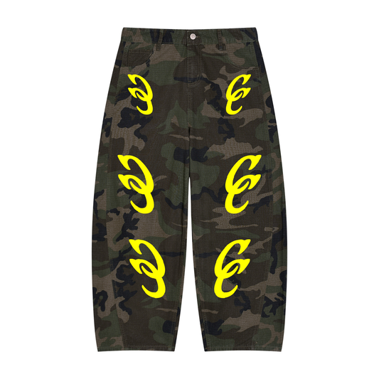 C&C Camo Barrel Leg Cargo Pants