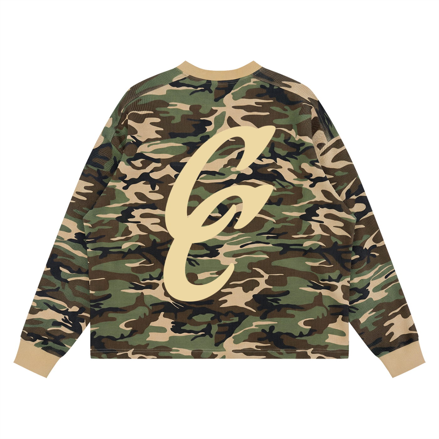 Foliage Waffle Boxy Long Sleeve