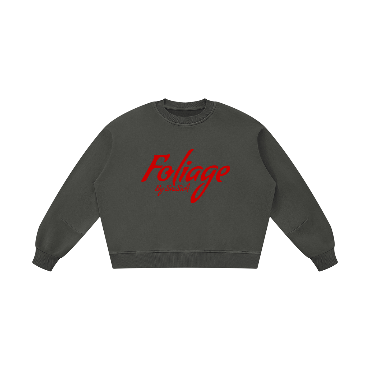 Foliage Boxy Vintage Cotton Sweatshirt