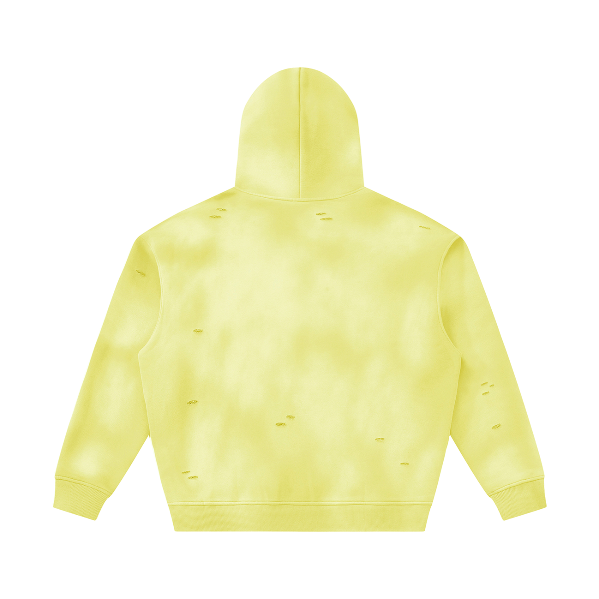 Foliage Sunfade Frayed Fleece Hoodie