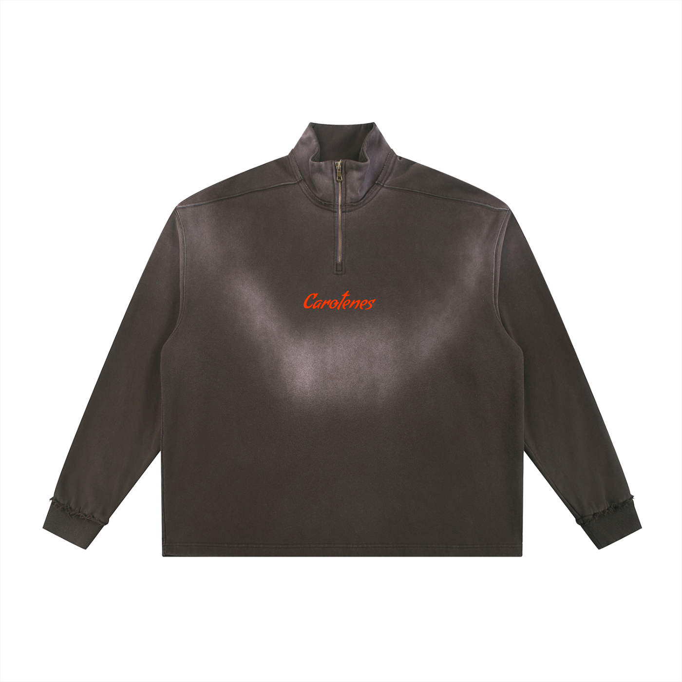 Carotenes Sun Fade Raw Edge Quarter-Zip
