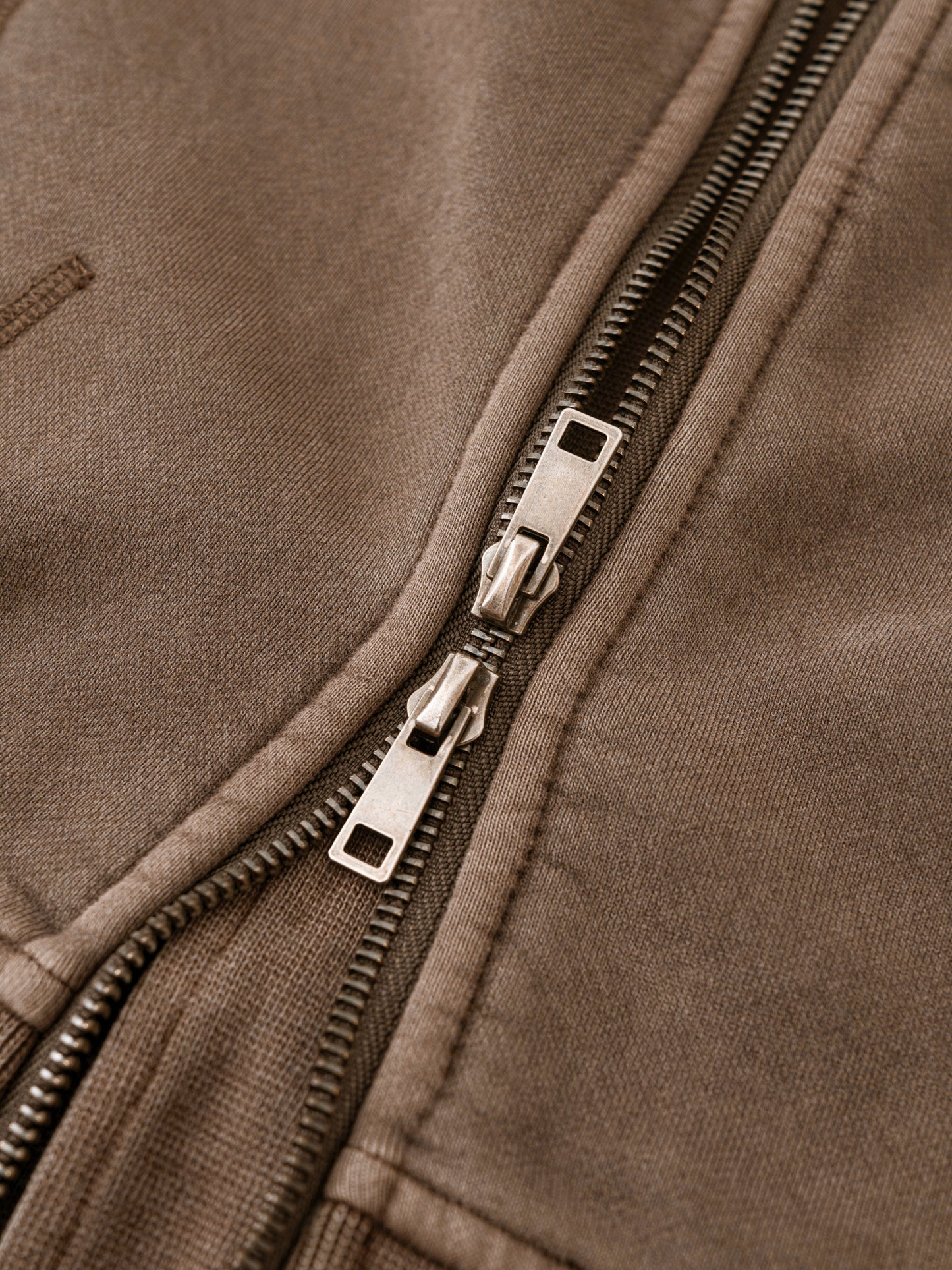 AFAYA Fine All Over Vintage Cropped Fleece Hoodie